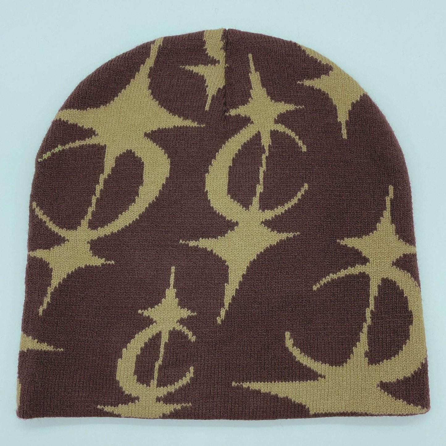 Five Pointed Star Jacquard Knitted Hat.
