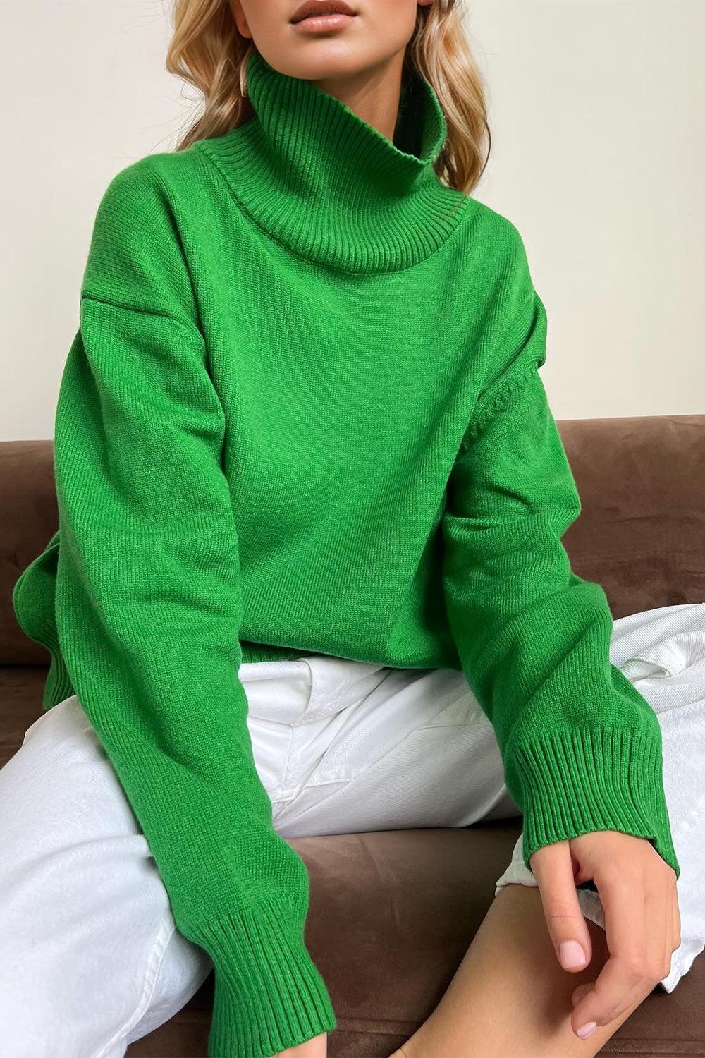 Basic Bae Viscose Turtleneck Sweater - SHANKARA CHÉRIE