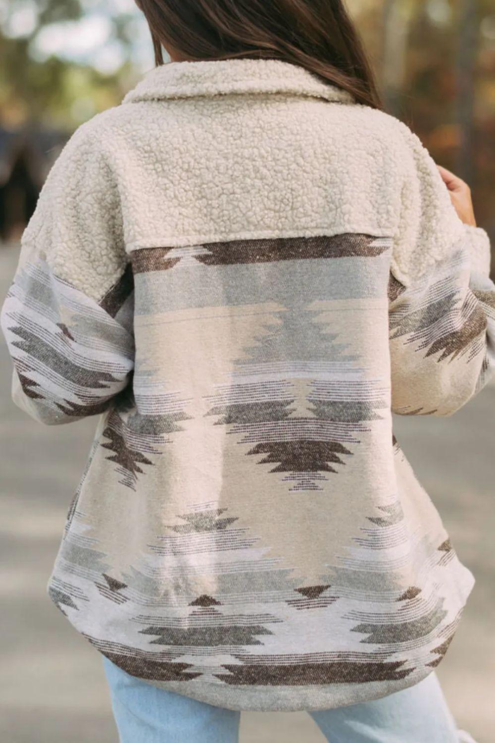 Button Up Long Sleeve Jacket.