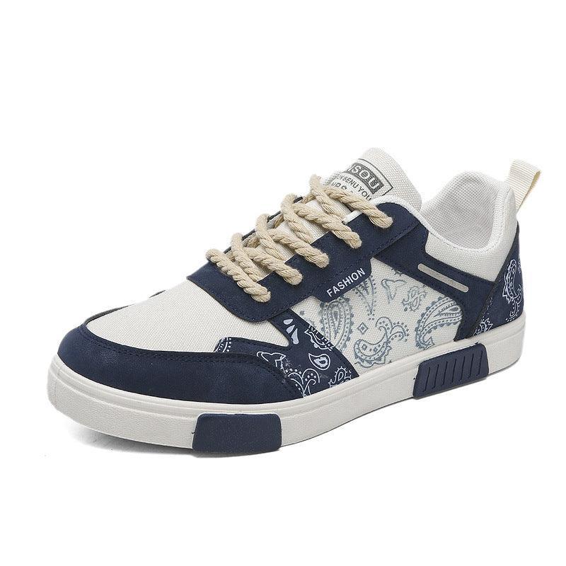 Men's New Paisley Low Top Canvas Sneakers.