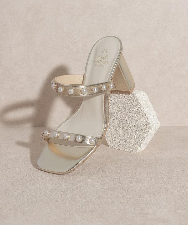 OASIS SOCIETY Victoria - Pearl Strap Heel.
