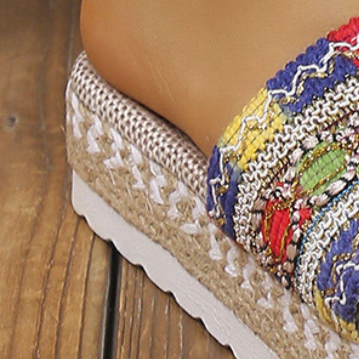 Open Toe Platform Sandals.