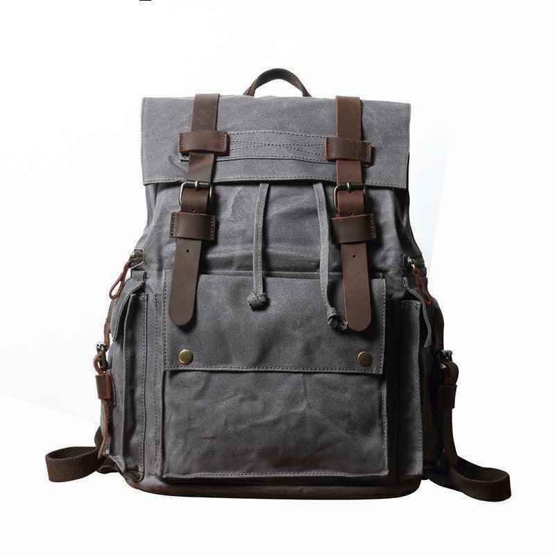 Outdoor Waterproof Crazy Horse Leather Women's Hiking Bag.