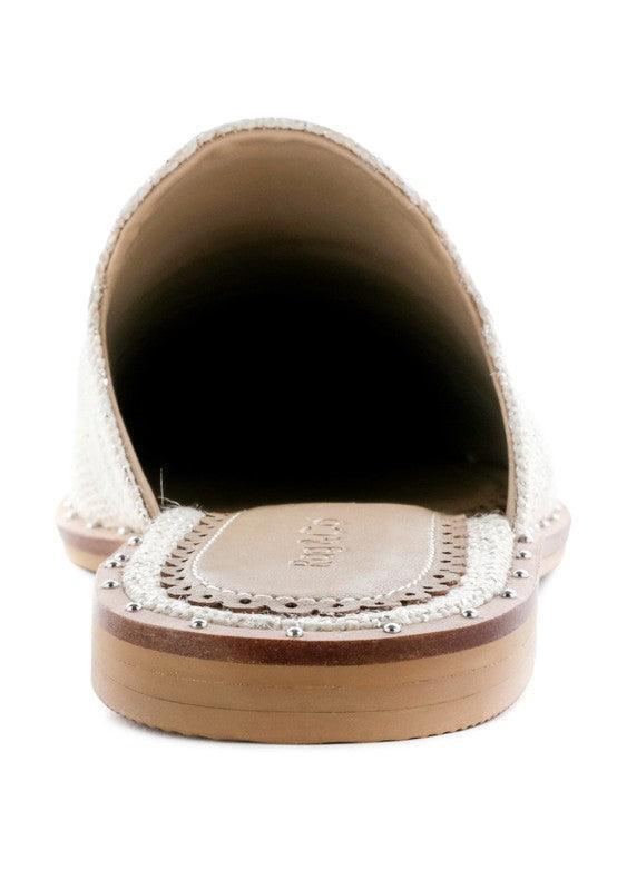 RAG & CO LIA CANVAS MULES.