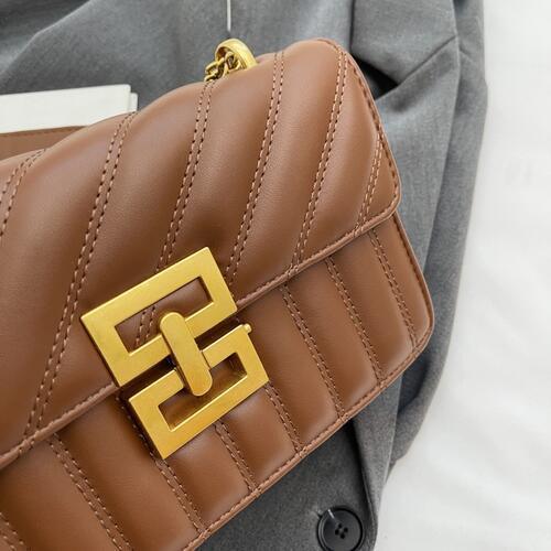 PU Leather Crossbody Bag.