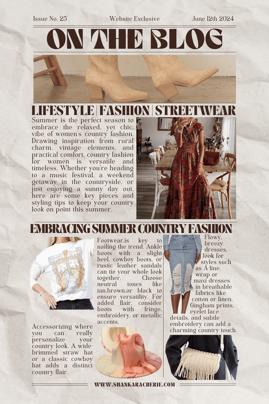 Embracing Women's Country Fashion for Summer: A Style Guide - SHANKARA CHÉRIE