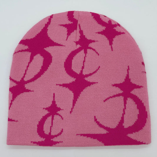 Five Pointed Star Jacquard Knitted Hat