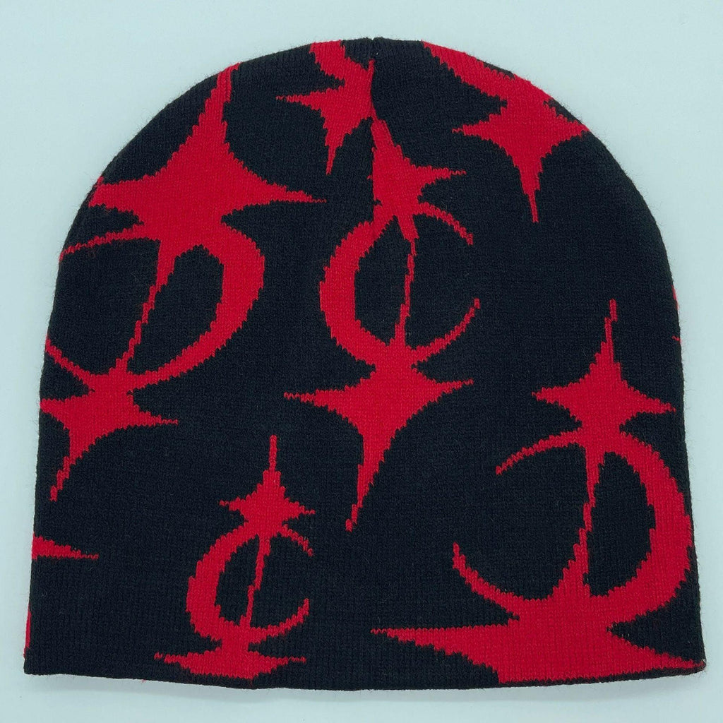 Five Pointed Star Jacquard Knitted Hat.