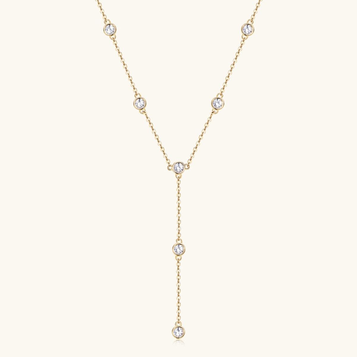 1.1 Carat Moissanite 925 Sterling Silver Necklace.