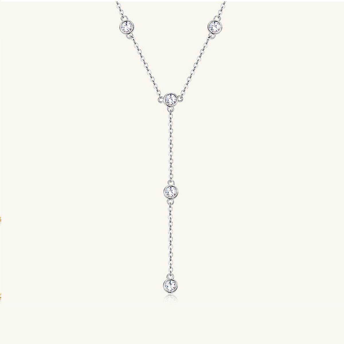 1.1 Carat Moissanite 925 Sterling Silver Necklace - SHANKARA CHÉRIE