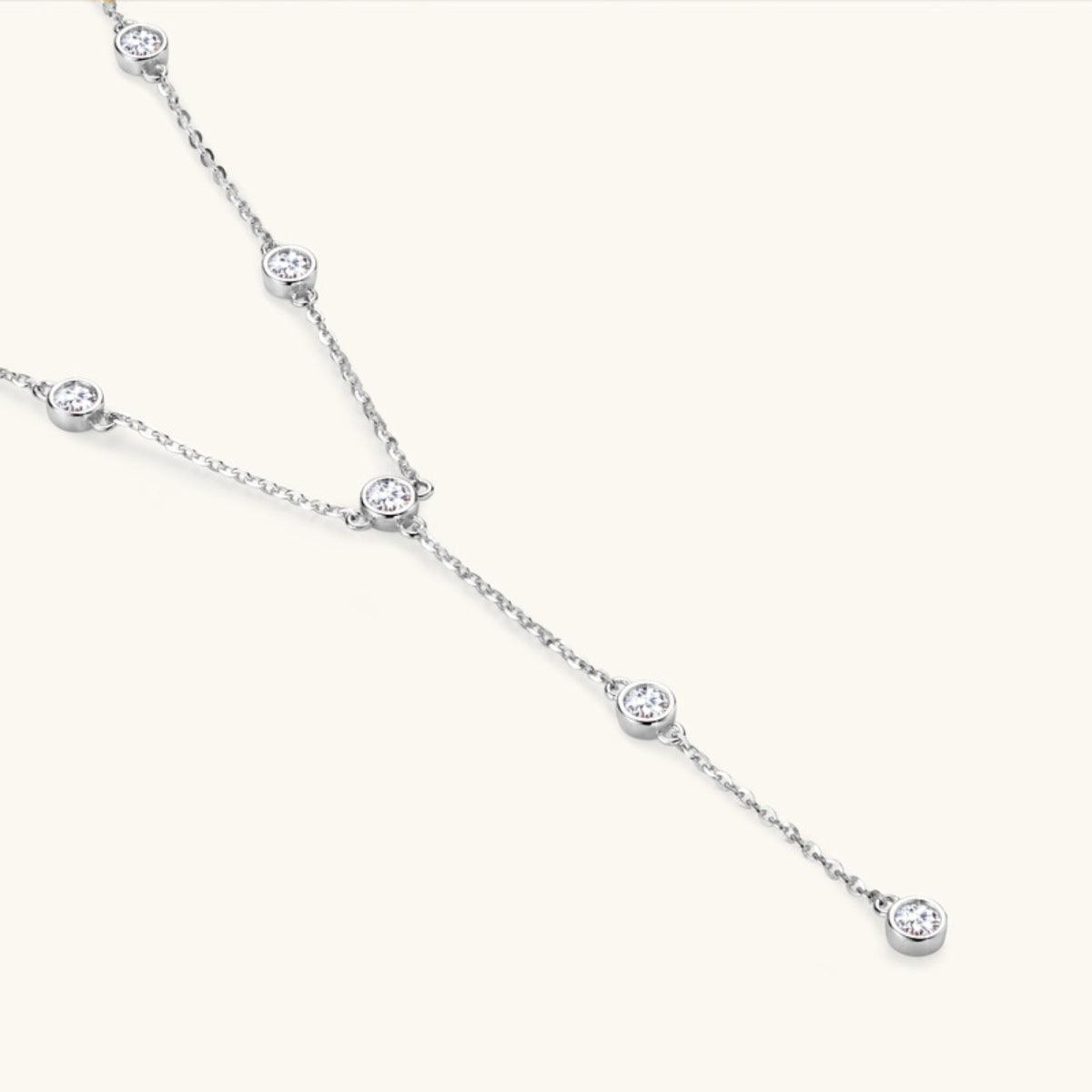 1.1 Carat Moissanite 925 Sterling Silver Necklace.