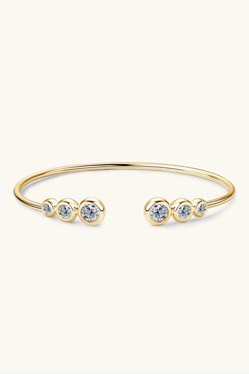 1.8 Carat Moissanite 925 Sterling Silver Bracelet.