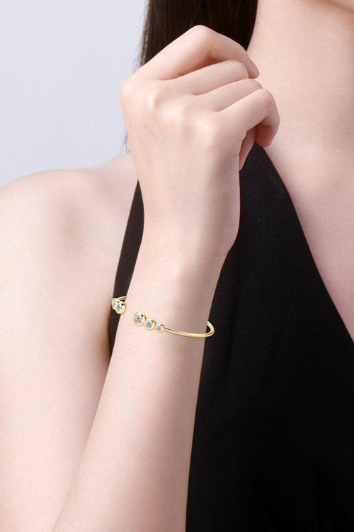 1.8 Carat Moissanite 925 Sterling Silver Bracelet.