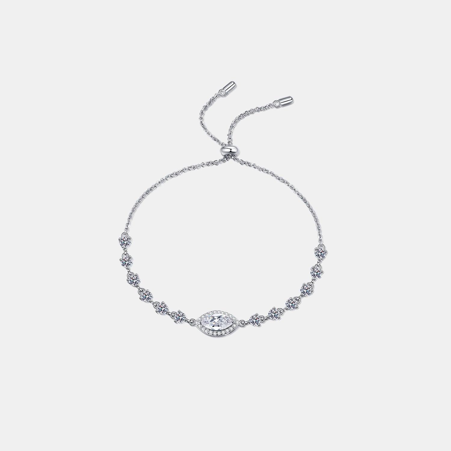 1 Carat Moissanite 925 Sterling Silver Bracelet - SHANKARA CHÉRIE