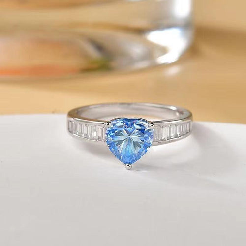 2 Carat Moissanite 925 Sterling Silver Ring.