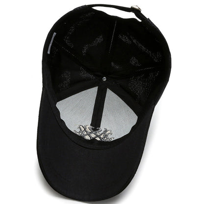 Satin Camouflage Embroidered Baseball Cap