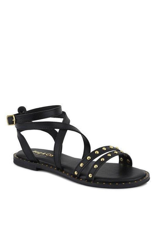 CORRIANE Studs Embellishment Strappy Sandals.