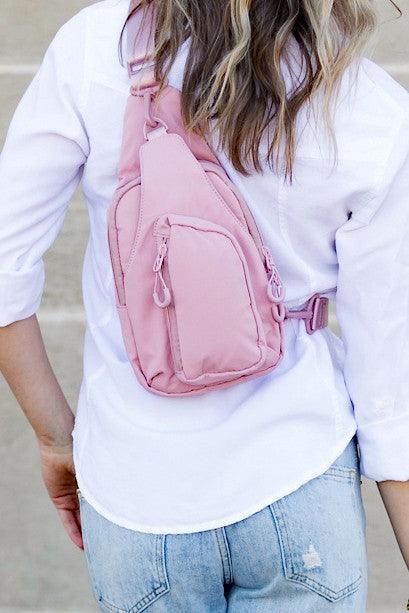 Pippa Reversible Nylon Sling Bag.