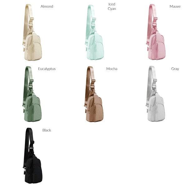 Pippa Reversible Nylon Sling Bag.