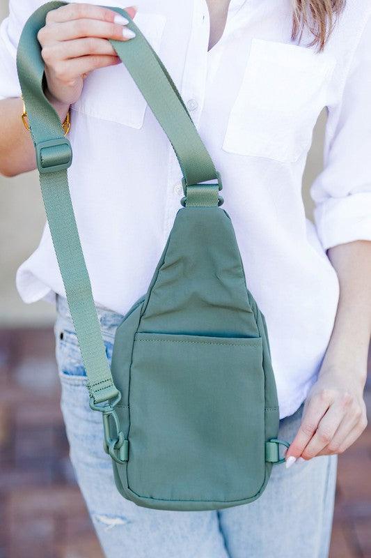 Pippa Reversible Nylon Sling Bag.