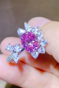 3 Carat Moissanite 925 Sterling Silver Open Ring.