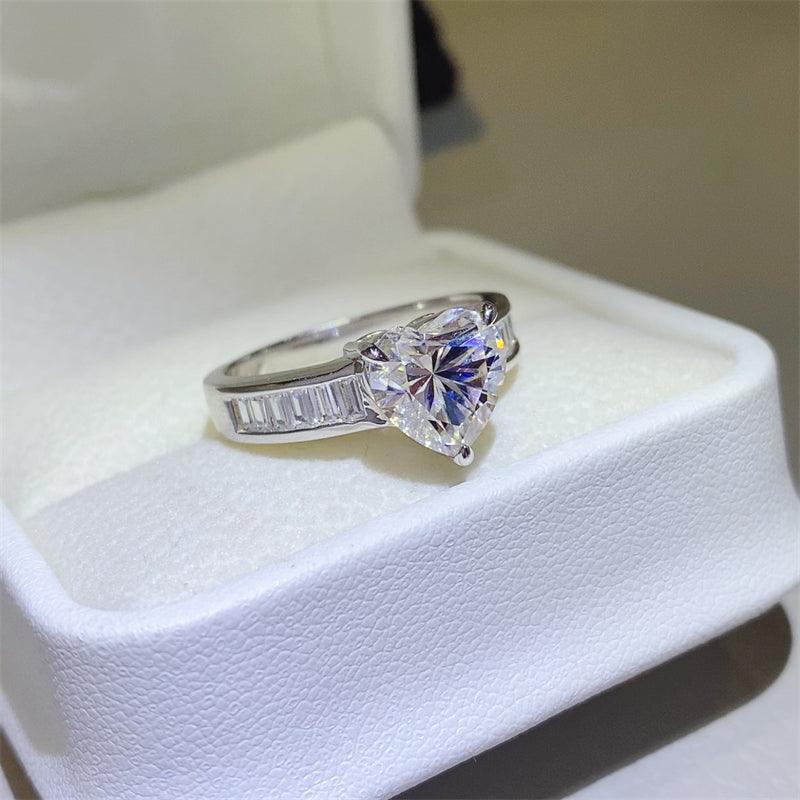 3 Carat Moissanite 925 Sterling Silver Ring - SHANKARA CHÉRIE