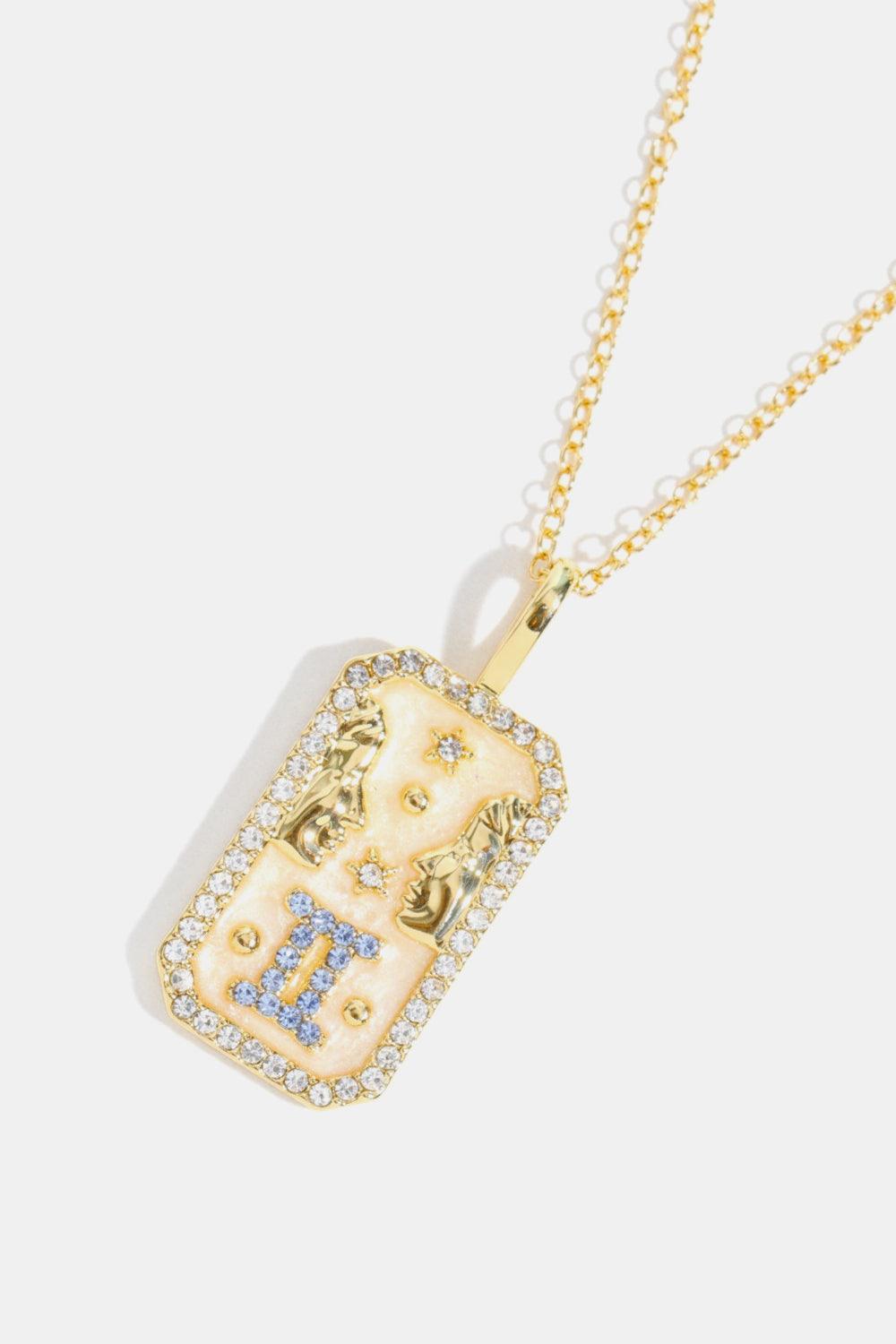 Rhinestone Constellation Pendant Copper Necklace - SHANKARA CHÉRIE