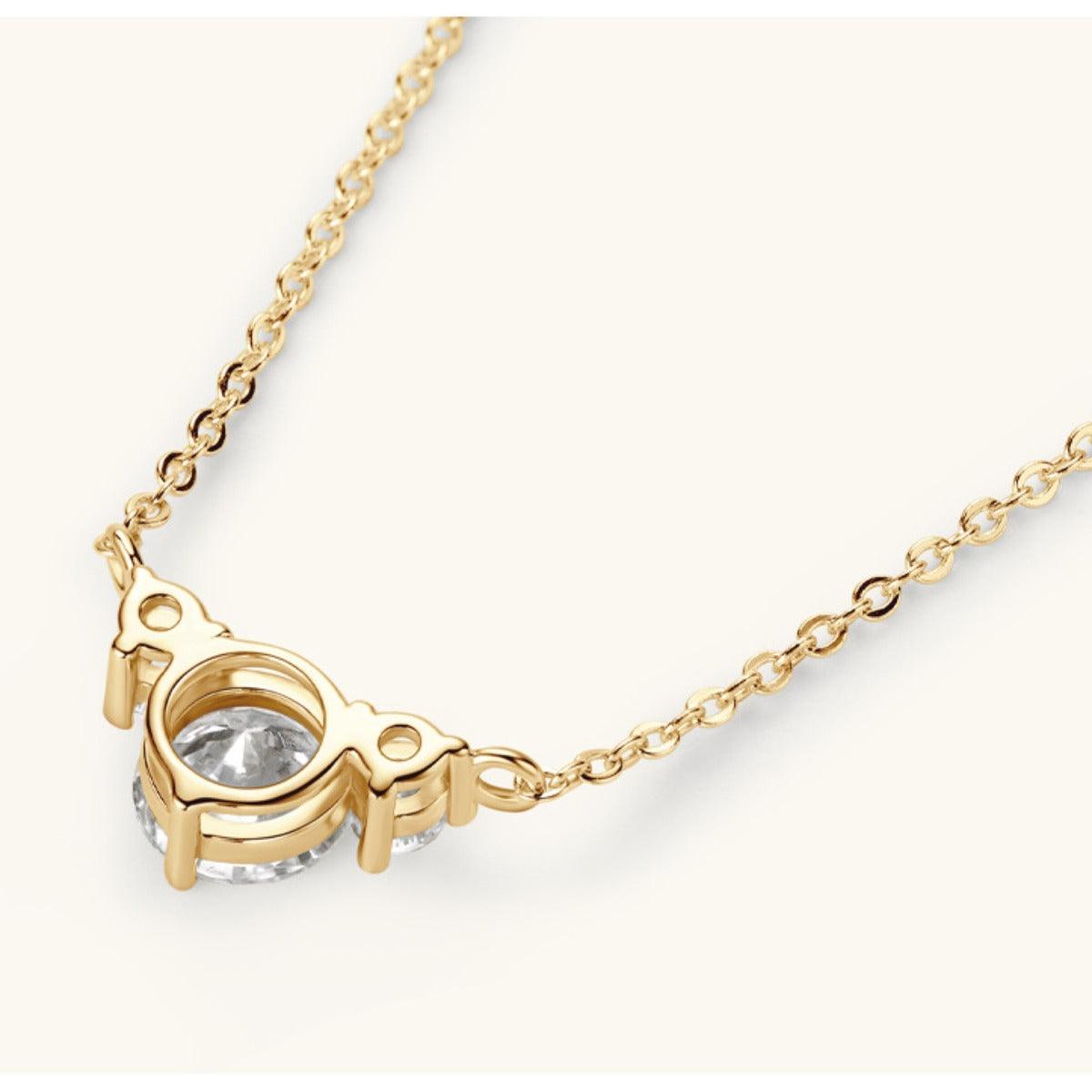 1.2 Carat Moissanite 925 Sterling Silver Necklace.