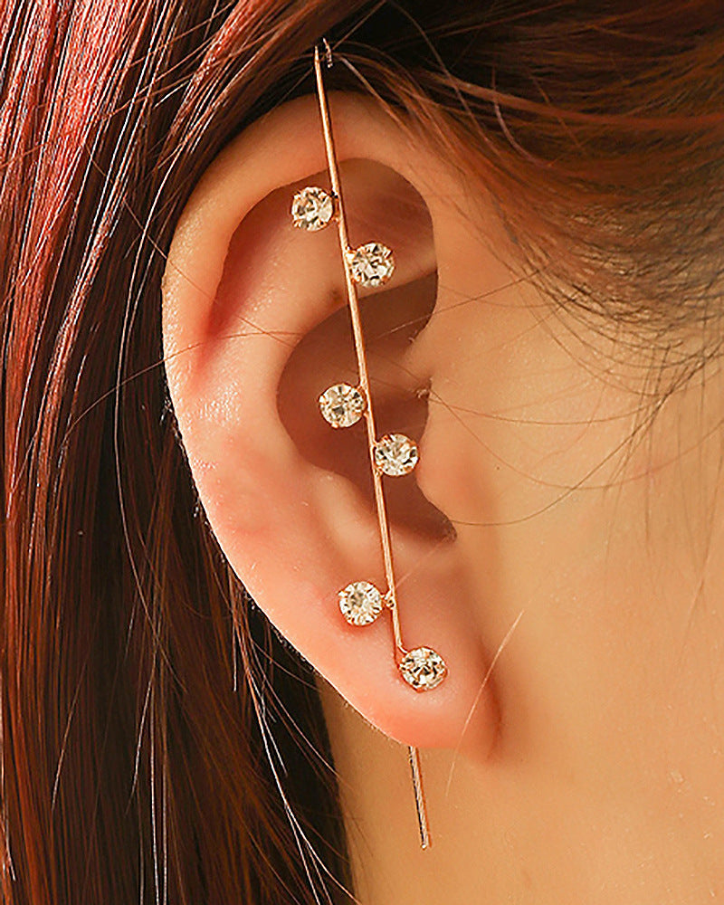 Statement Slash Crawler Singular Earring