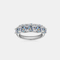 3.6 Carat Moissanite 925 Sterling Silver Ring.