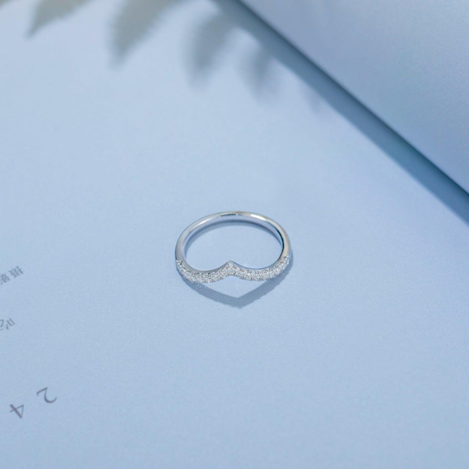 Moissanite 925 Sterling Silver Ring.