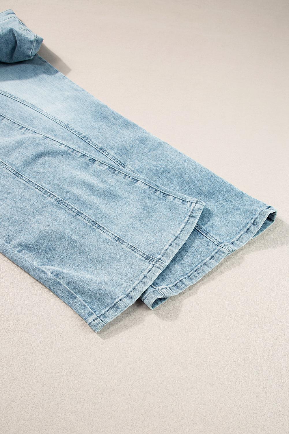 Wide Leg Jeans with Pockets.