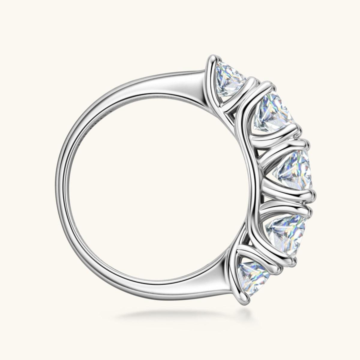 3.6 Carat Moissanite 925 Sterling Silver Ring.