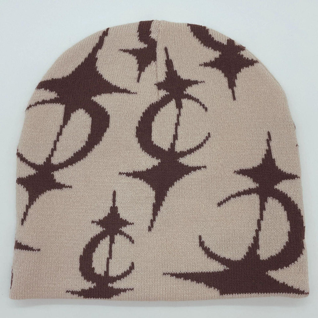 Five Pointed Star Jacquard Knitted Hat.