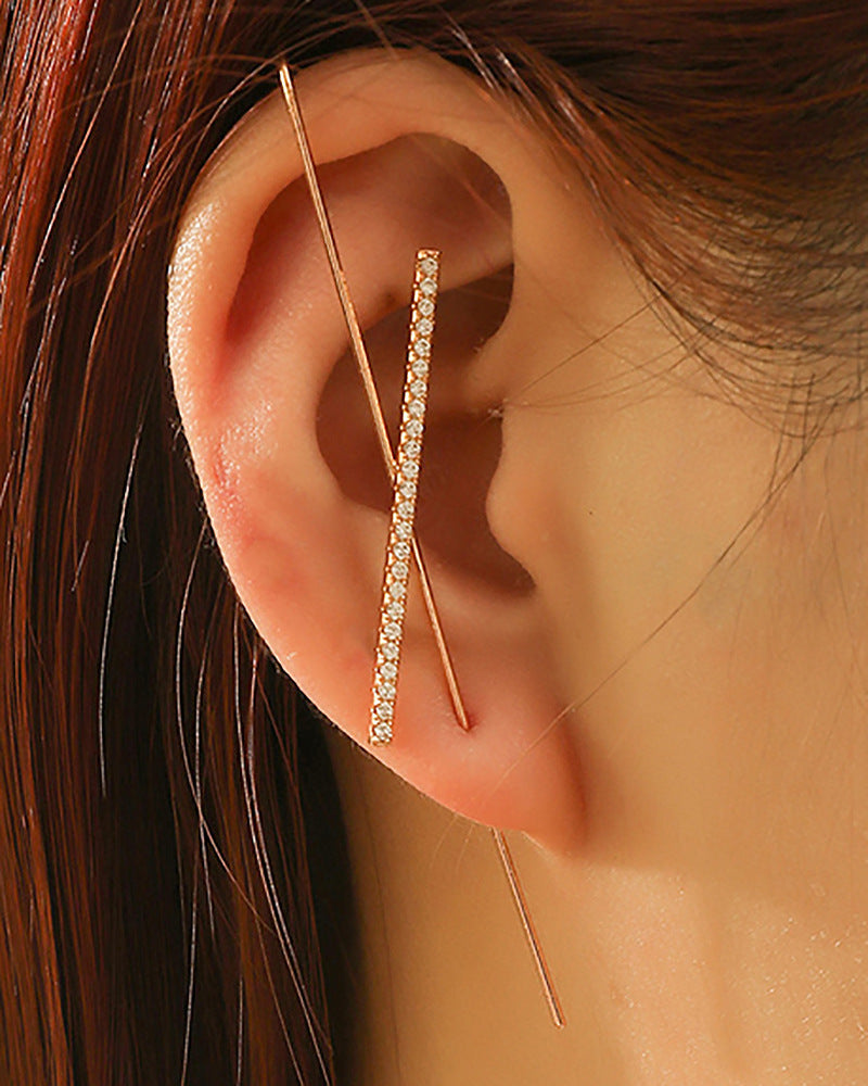 Statement Slash Crawler Singular Earring