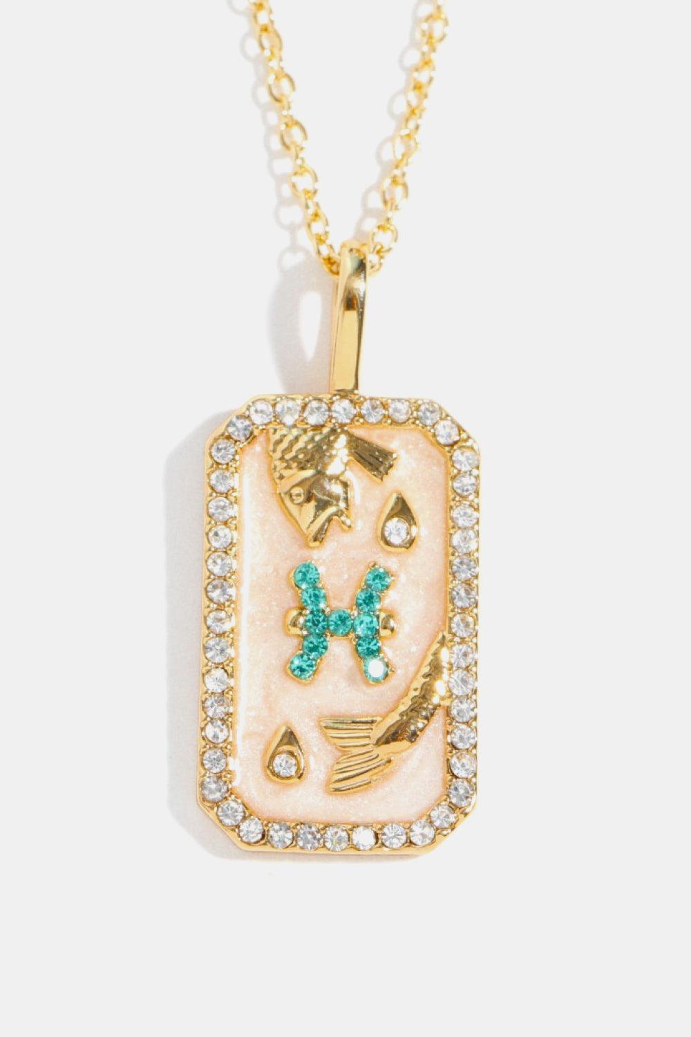 Rhinestone Constellation Pendant Copper Necklace - SHANKARA CHÉRIE