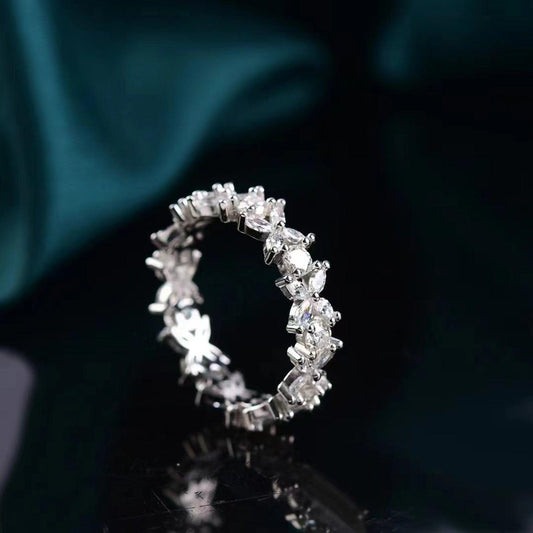 Moissanite 925 Sterling Silver Ring.