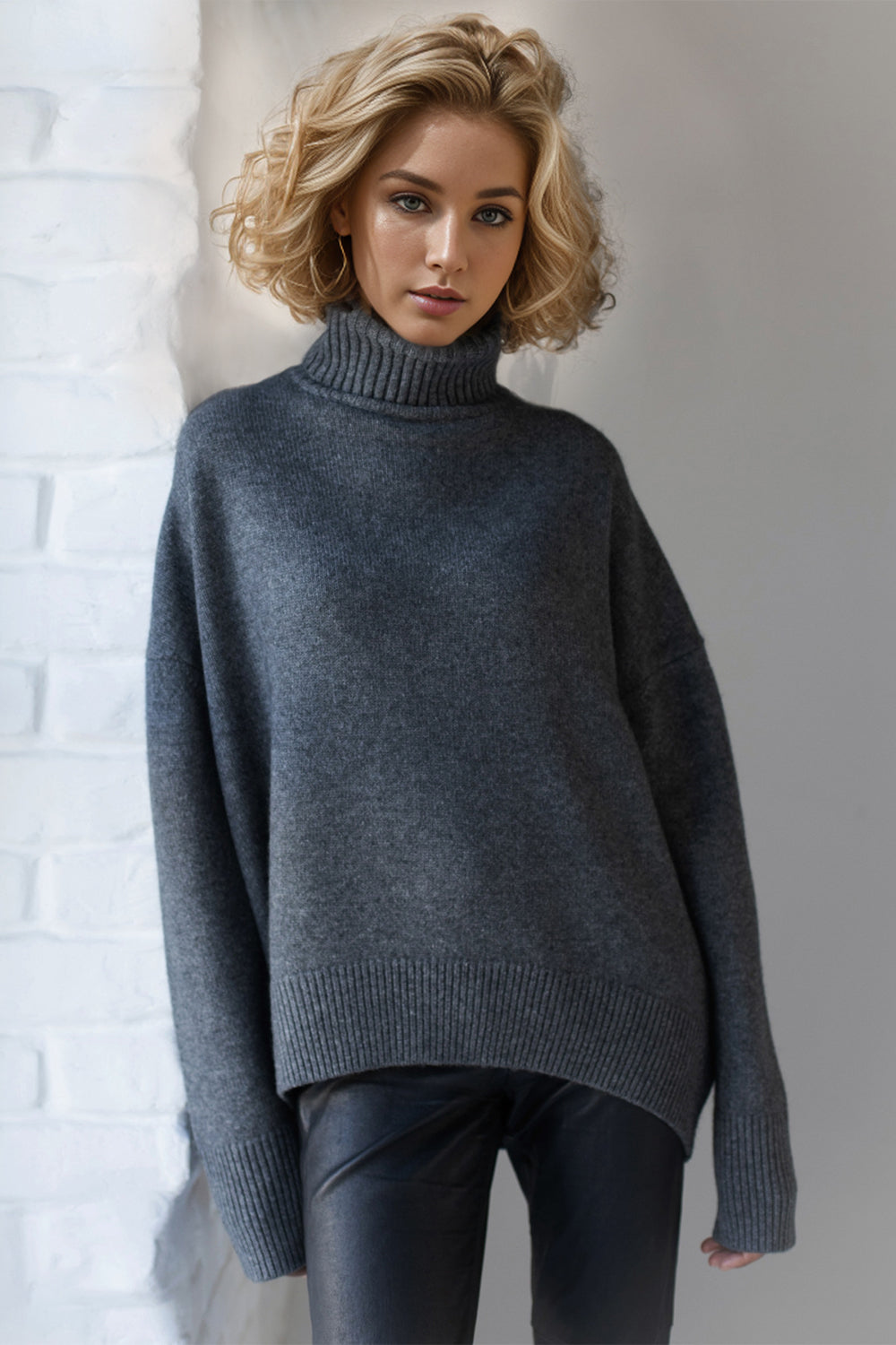 Basic Bae Viscose Turtleneck Sweater