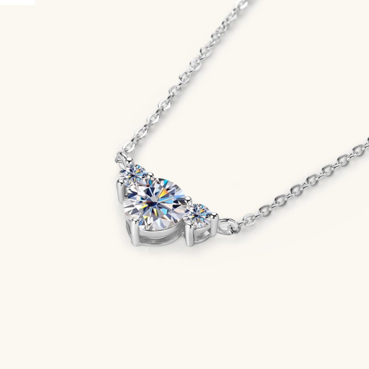 1.2 Carat Moissanite 925 Sterling Silver Necklace