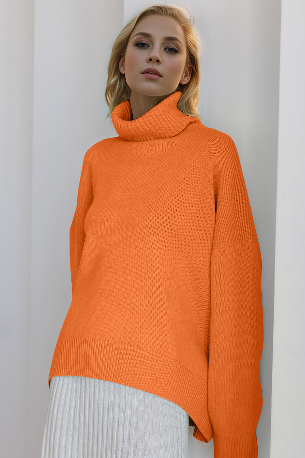 Basic Bae Viscose Turtleneck Sweater