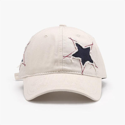 Adjustable Star Raw Hem Cap - SHANKARA CHÉRIE