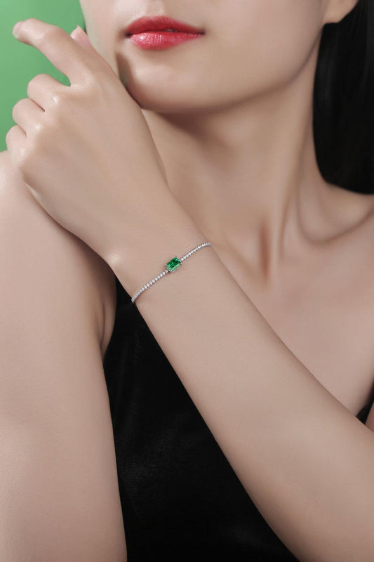 Adored 1 Carat Lab-Grown Emerald Bracelet - SHANKARA CHÉRIE