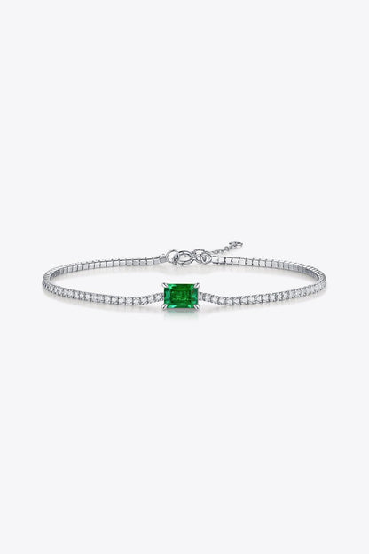 Adored 1 Carat Lab-Grown Emerald Bracelet - SHANKARA CHÉRIE