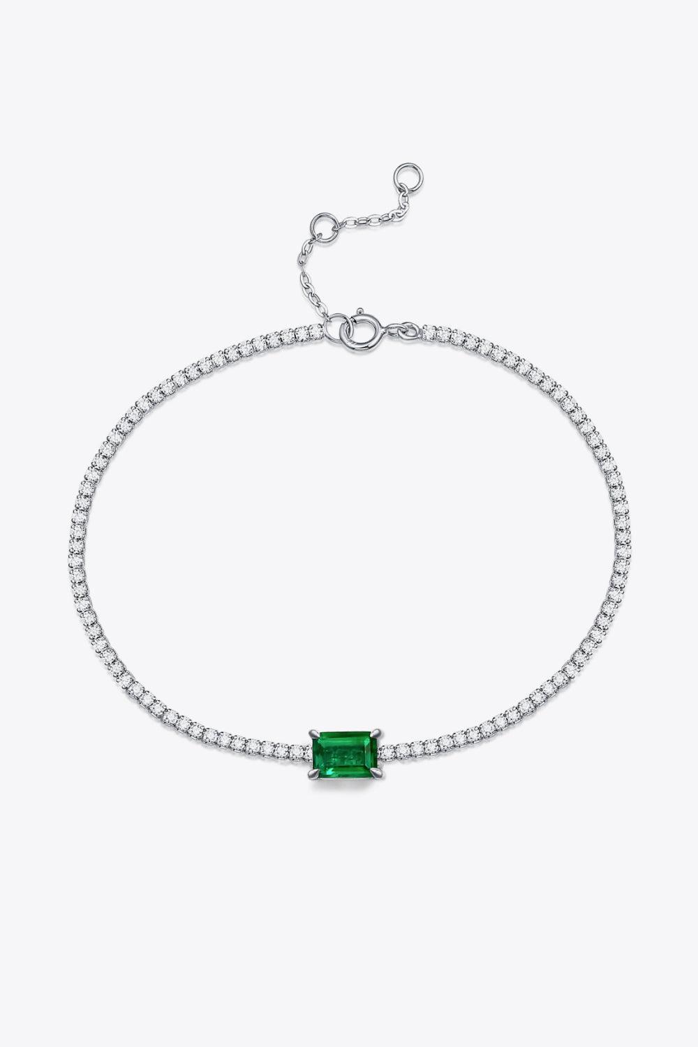 Adored 1 Carat Lab-Grown Emerald Bracelet - SHANKARA CHÉRIE