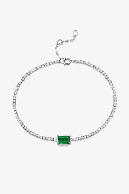 Adored 1 Carat Lab-Grown Emerald Bracelet - SHANKARA CHÉRIE