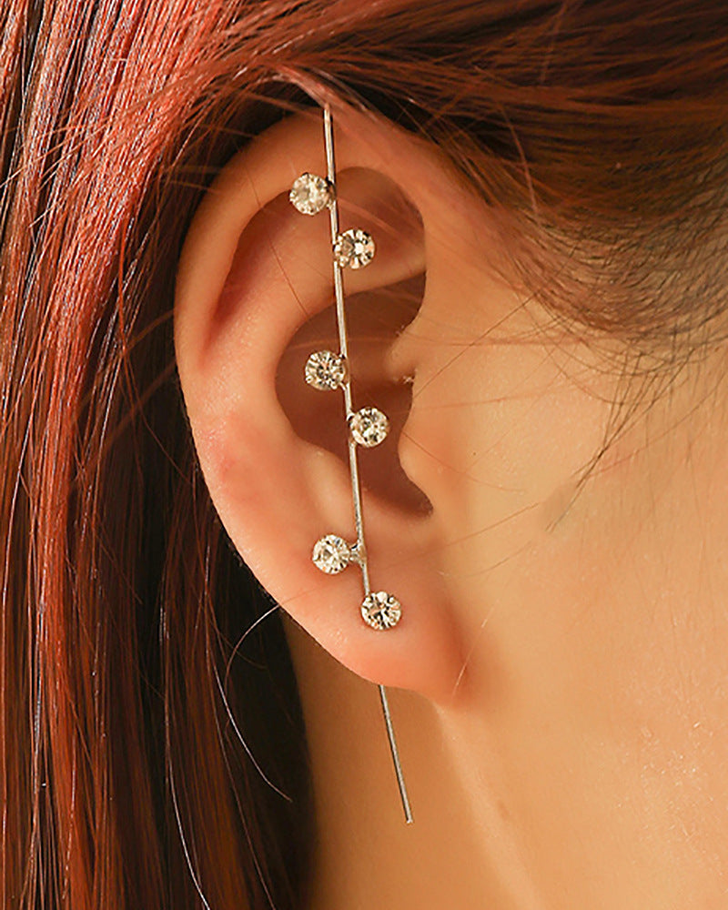 Statement Slash Crawler Singular Earring