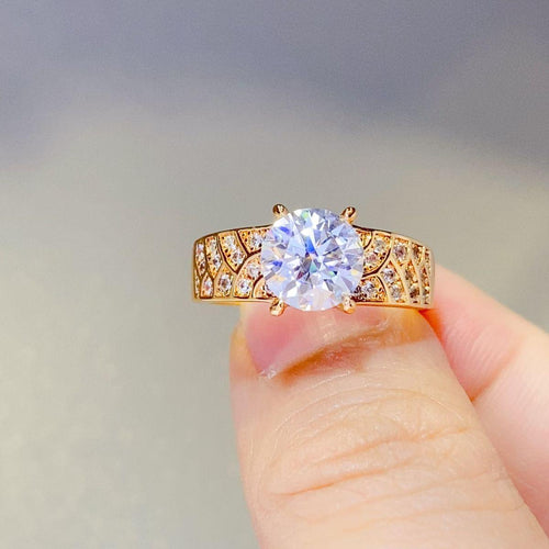 1.5 Carat 925 Sterling Silver Moissanite Ring.