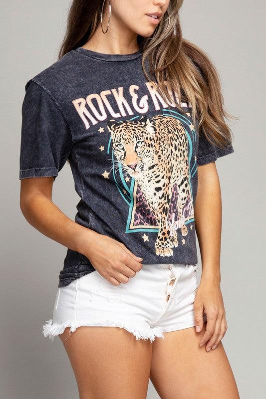 Rock & Roll World Tour Graphic Top - SHANKARA CHÉRIE