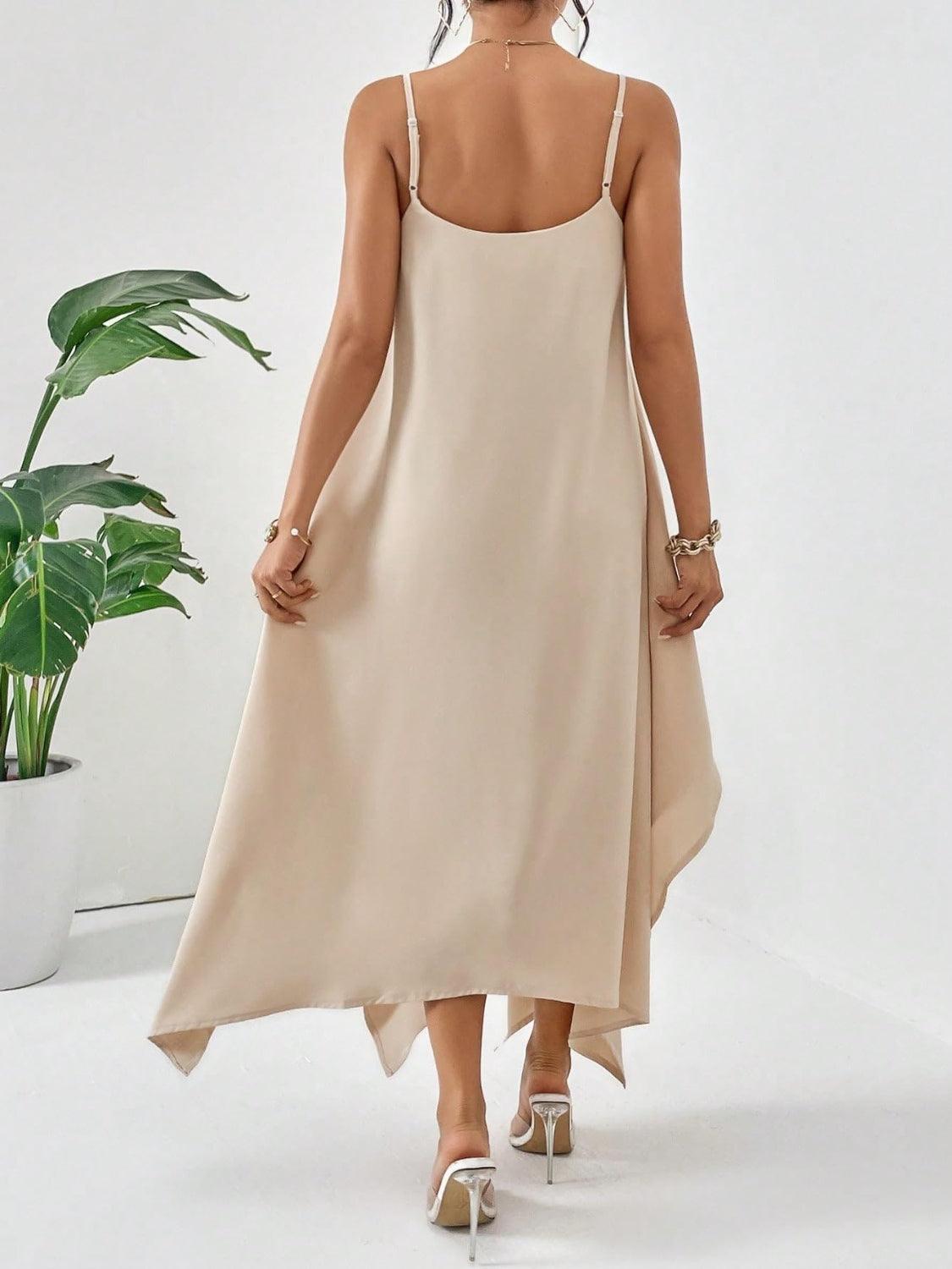 Scoop Neck Midi Cami Dress - SHANKARA CHÉRIE