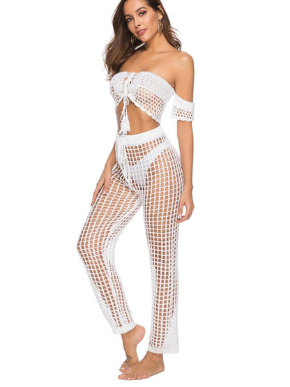 Cutout High Waist Swim Pants - SHANKARA CHÉRIE